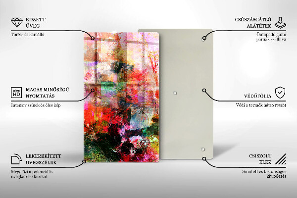 Glass worktop saver Paint abstraction