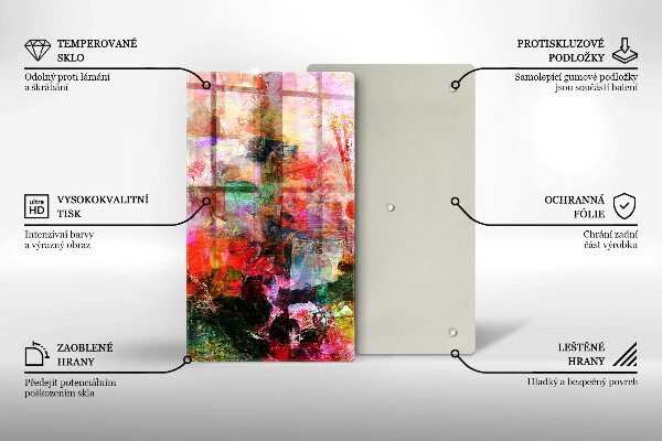 Glass worktop saver Paint abstraction