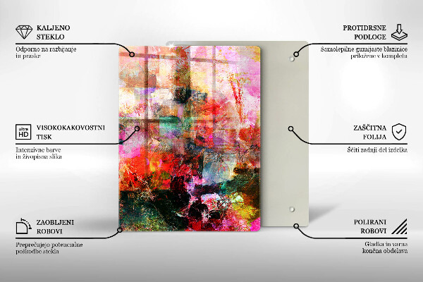 Glass worktop saver Paint abstraction