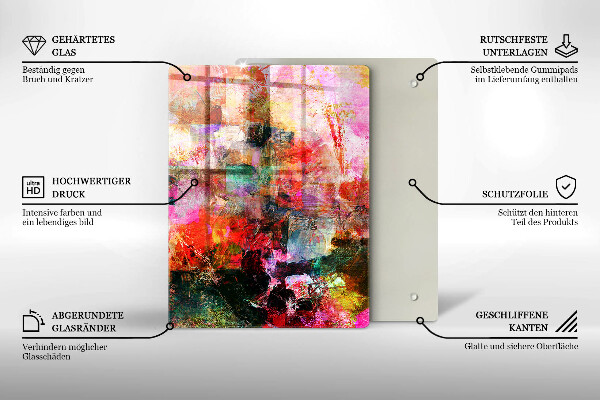 Glass worktop saver Paint abstraction