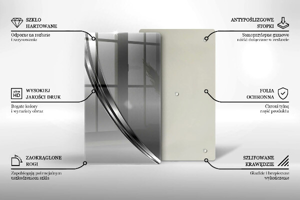 Glass worktop saver Metal abstraction