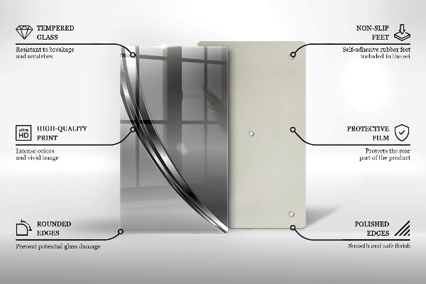 Glass worktop saver Metal abstraction