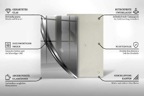 Glass worktop saver Metal abstraction