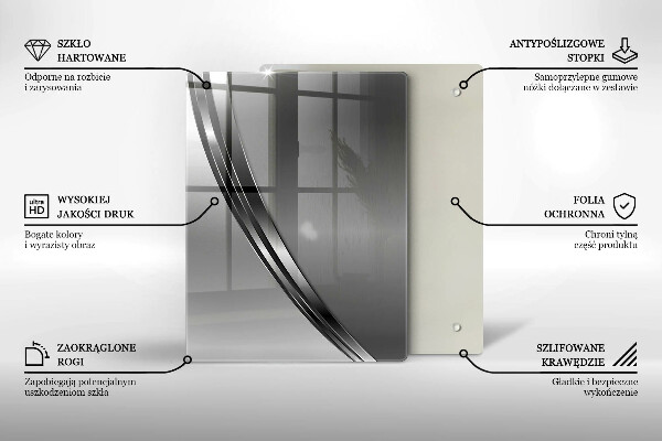 Glass worktop saver Metal abstraction