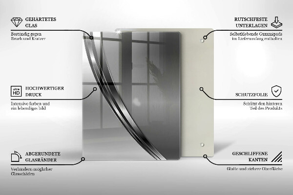 Glass worktop saver Metal abstraction