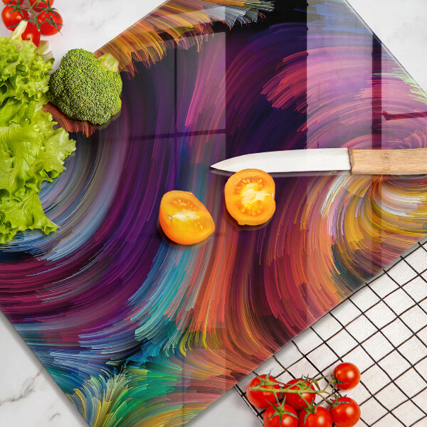 Glass worktop saver Colorful highlights