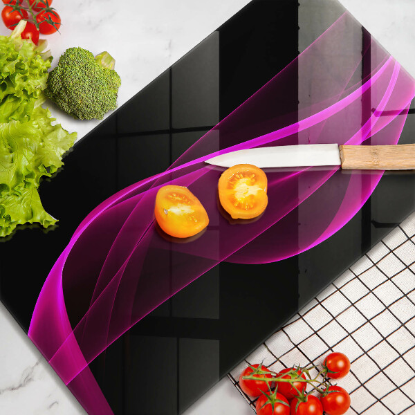 Glass worktop saver Pink abstraction