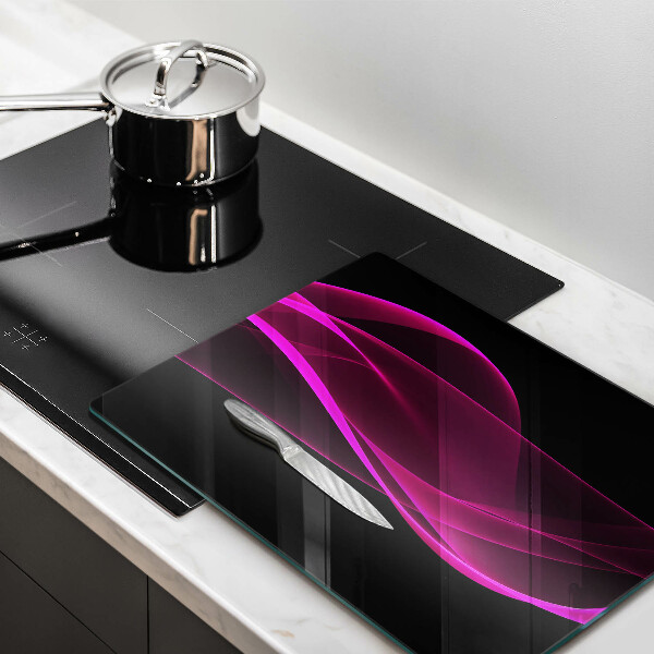 Glass worktop saver Pink abstraction