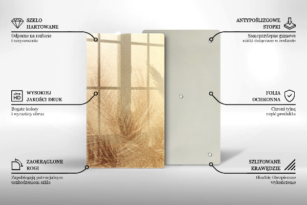 Glass worktop saver Beach sand and holidays