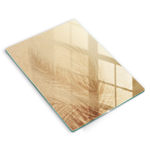 Glass worktop saver Beach sand and holidays