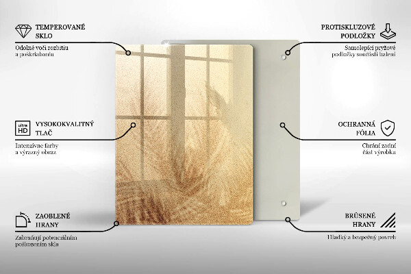 Glass worktop saver Beach sand and holidays