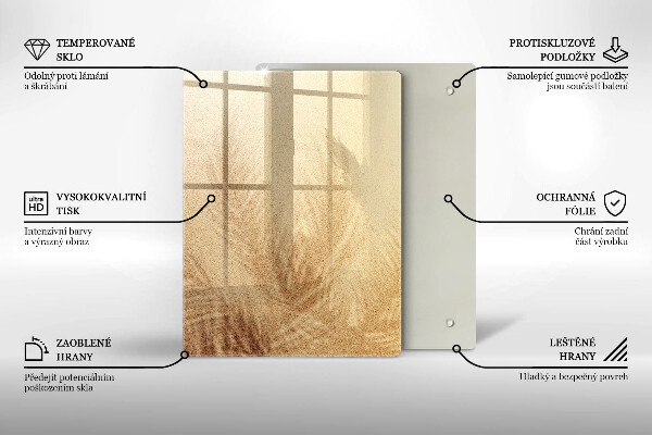 Glass worktop saver Beach sand and holidays