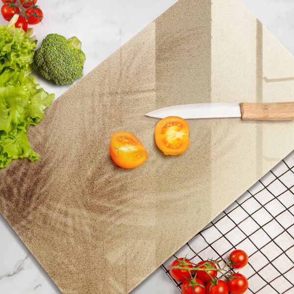 Glass worktop saver Beach sand and holidays