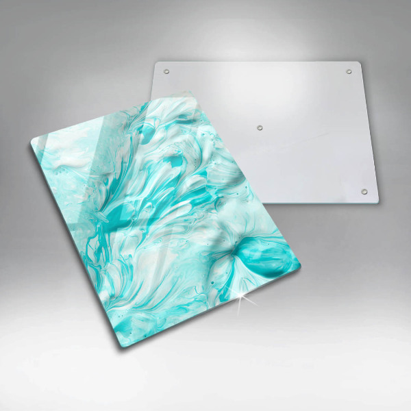 Glass worktop saver Paints abstraction