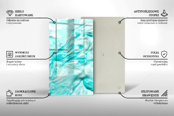 Glass worktop saver Paints abstraction