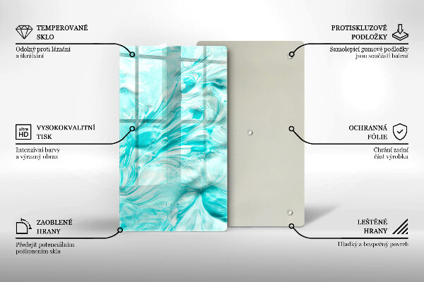 Glass worktop saver Paints abstraction
