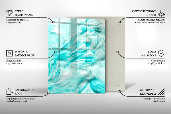 Glass worktop saver Paints abstraction