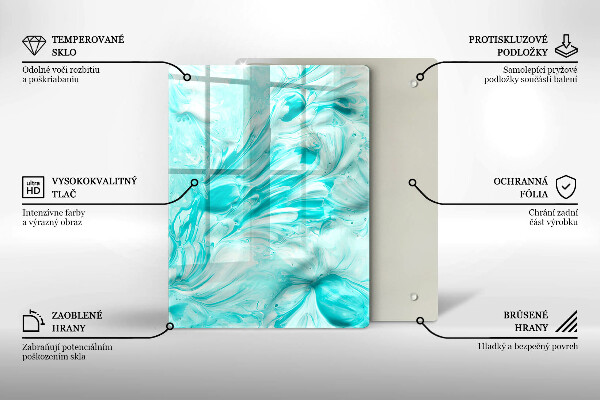 Glass worktop saver Paints abstraction