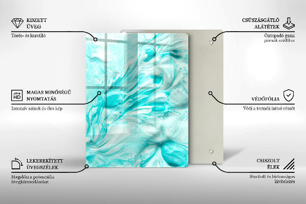Glass worktop saver Paints abstraction