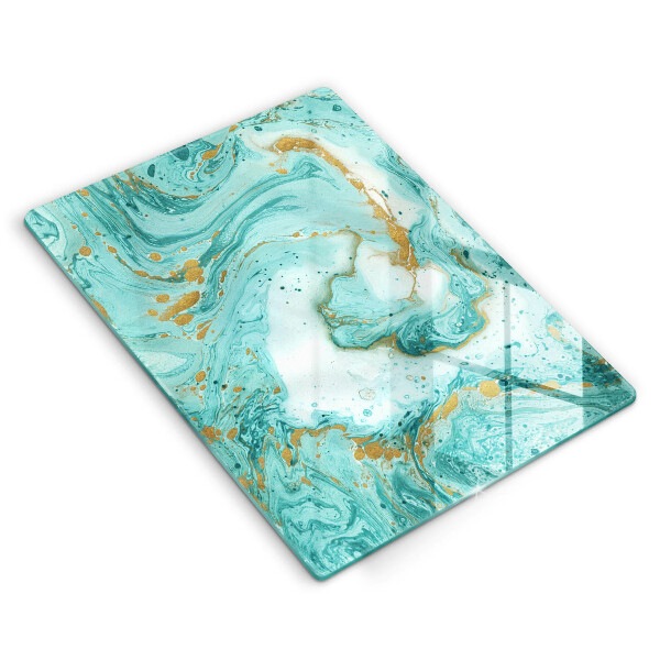 Kitchen countertop cover Blue abstraction
