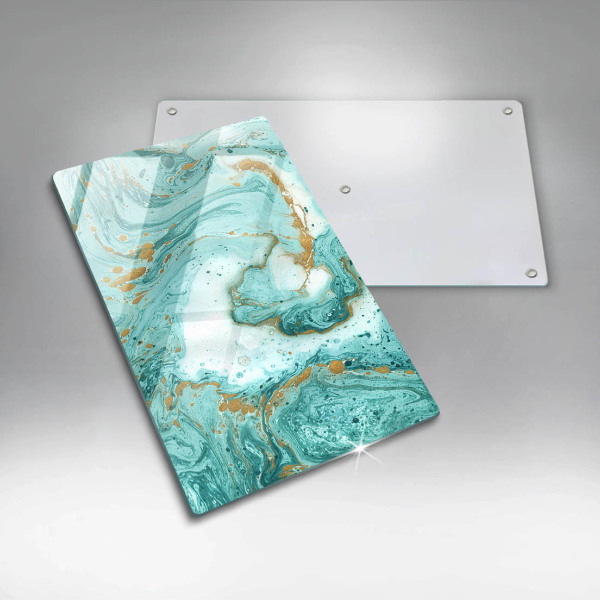 Kitchen countertop cover Blue abstraction