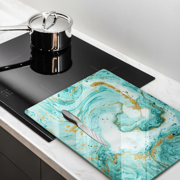 Kitchen countertop cover Blue abstraction