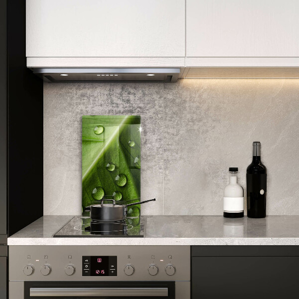 Glass worktop saver Nature Rosa and Leaf