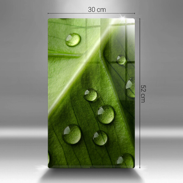 Glass worktop saver Nature Rosa and Leaf