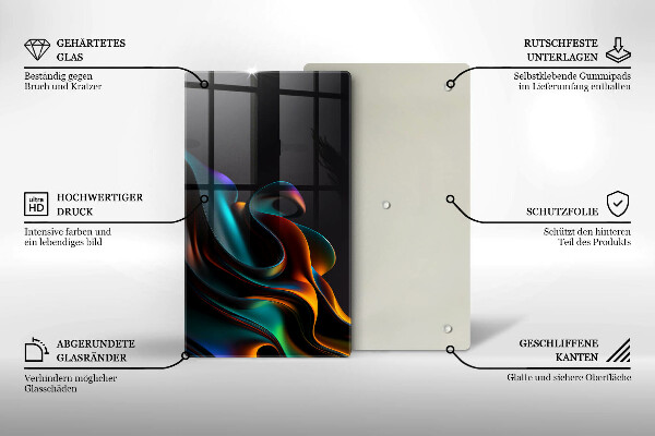 Kitchen countertop cover Colorful abstraction