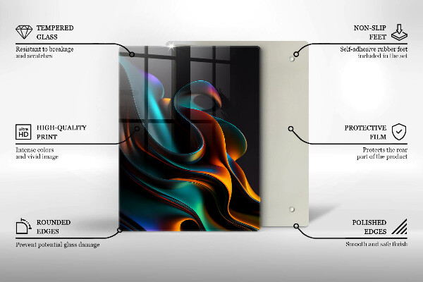 Kitchen countertop cover Colorful abstraction