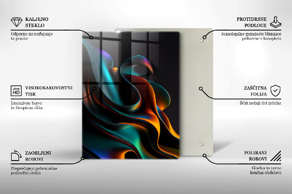 Kitchen countertop cover Colorful abstraction