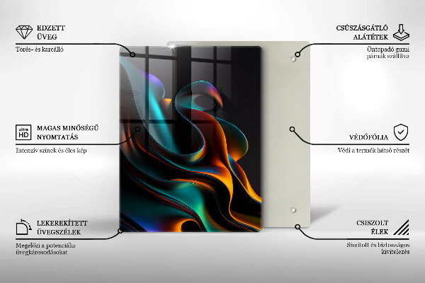 Kitchen countertop cover Colorful abstraction