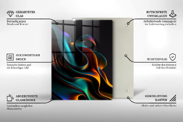 Kitchen countertop cover Colorful abstraction