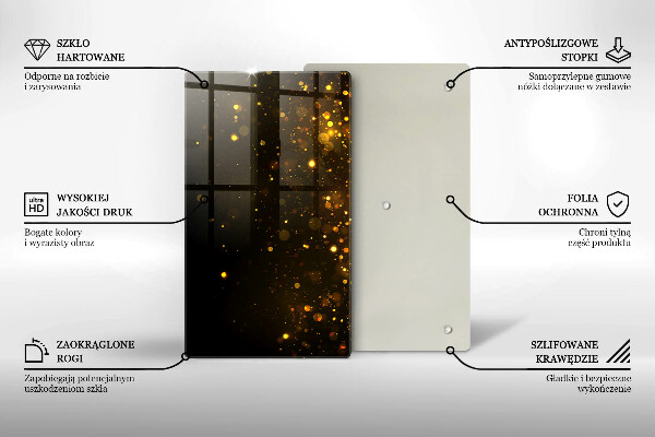 Kitchen countertop cover Golden glitter