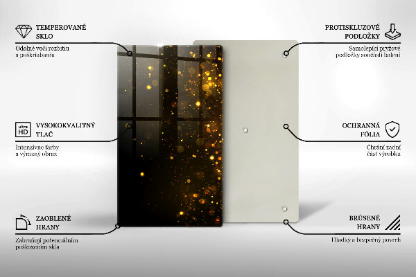 Kitchen countertop cover Golden glitter