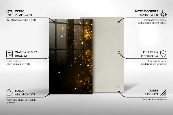 Kitchen countertop cover Golden glitter