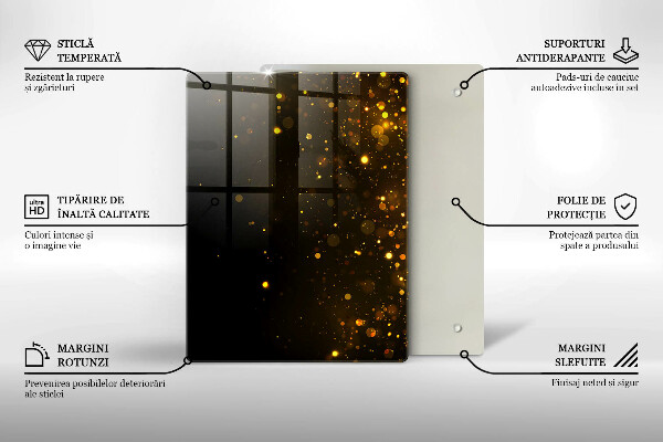 Kitchen countertop cover Golden glitter