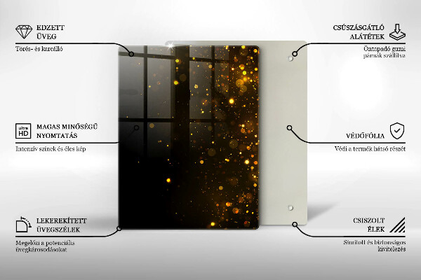 Kitchen countertop cover Golden glitter