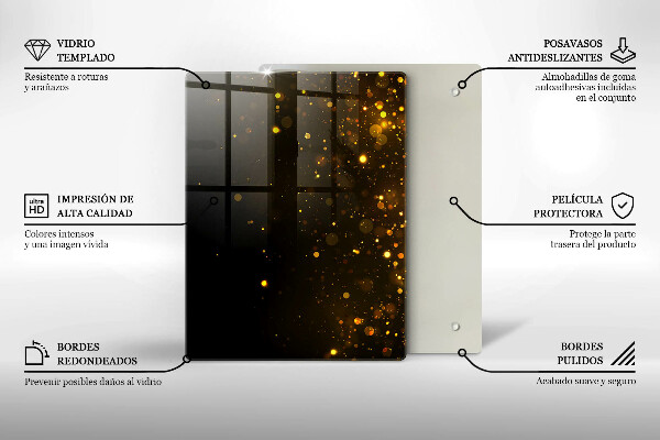 Kitchen countertop cover Golden glitter