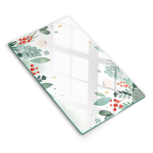 Glass worktop saver Watercolors leaves