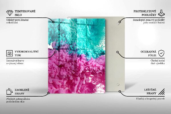 Kitchen countertop cover Turkos-pink smoke