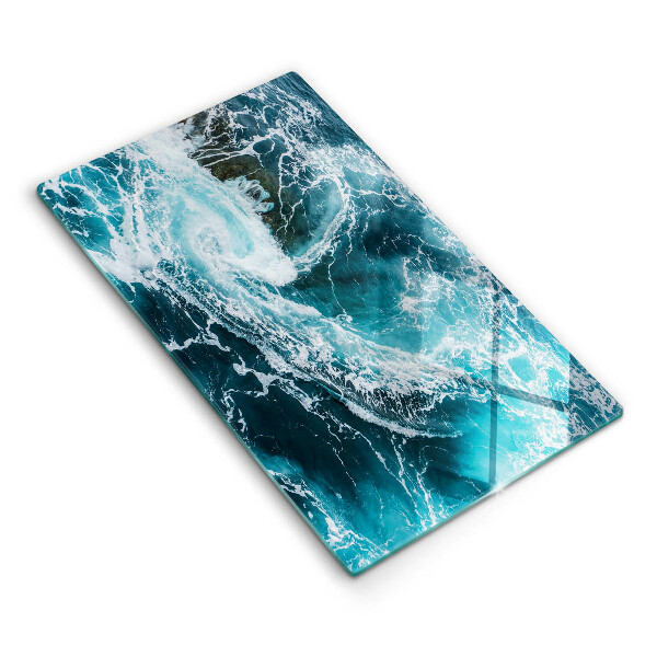 Kitchen countertop cover Foamed water waves