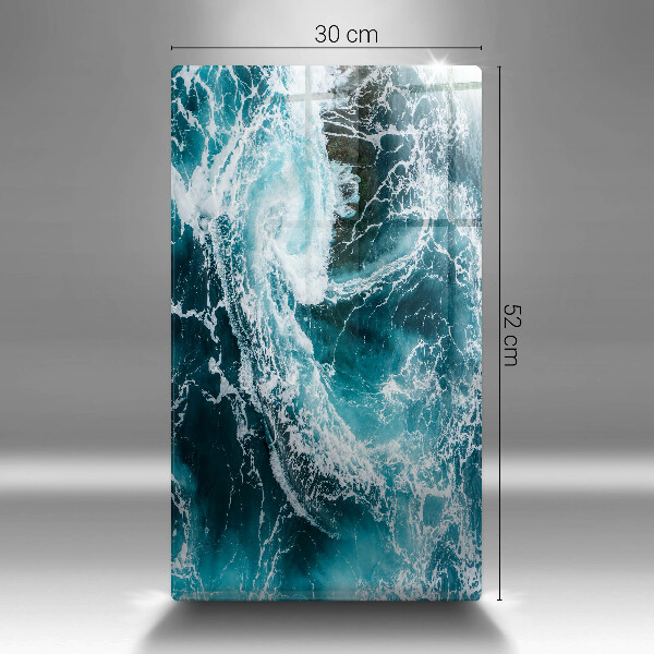 Kitchen countertop cover Foamed water waves