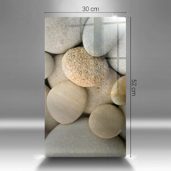 Glass worktop saver Oval stone pattern