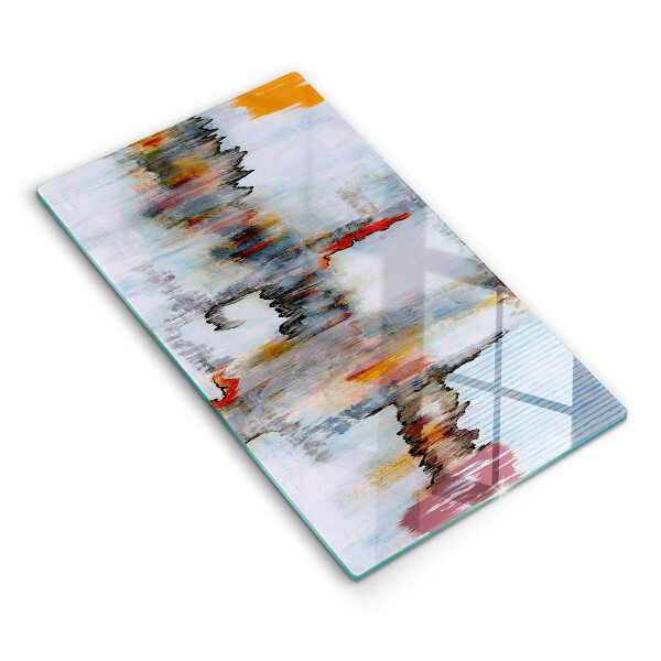 Glass worktop saver Paints abstraction