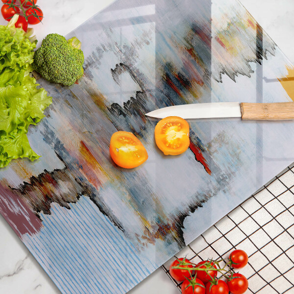 Glass worktop saver Paints abstraction