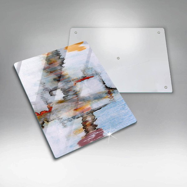 Glass worktop saver Paints abstraction
