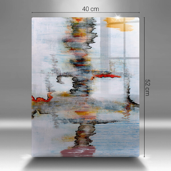 Glass worktop saver Paints abstraction