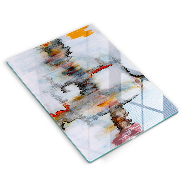 Glass worktop saver Paints abstraction