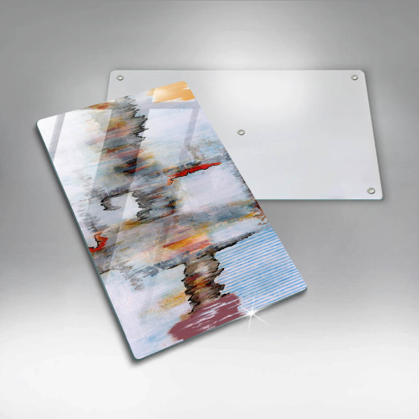 Glass worktop saver Paints abstraction